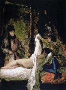Eugene Delacroix Louis of Orleans Unveiling his Mistress, oil